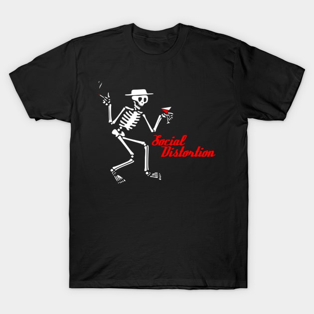 social distortion retro T-Shirt by Art by neschtoons